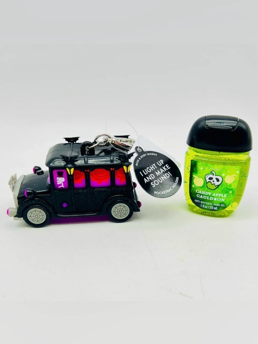 BBW Candy Apple Cauldron 4 Pc Halloween Set 3-Wick Hearse Holder